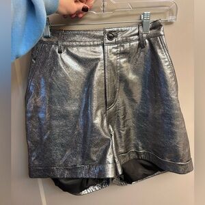 Ba&Sh Elric Short Silver Metallic